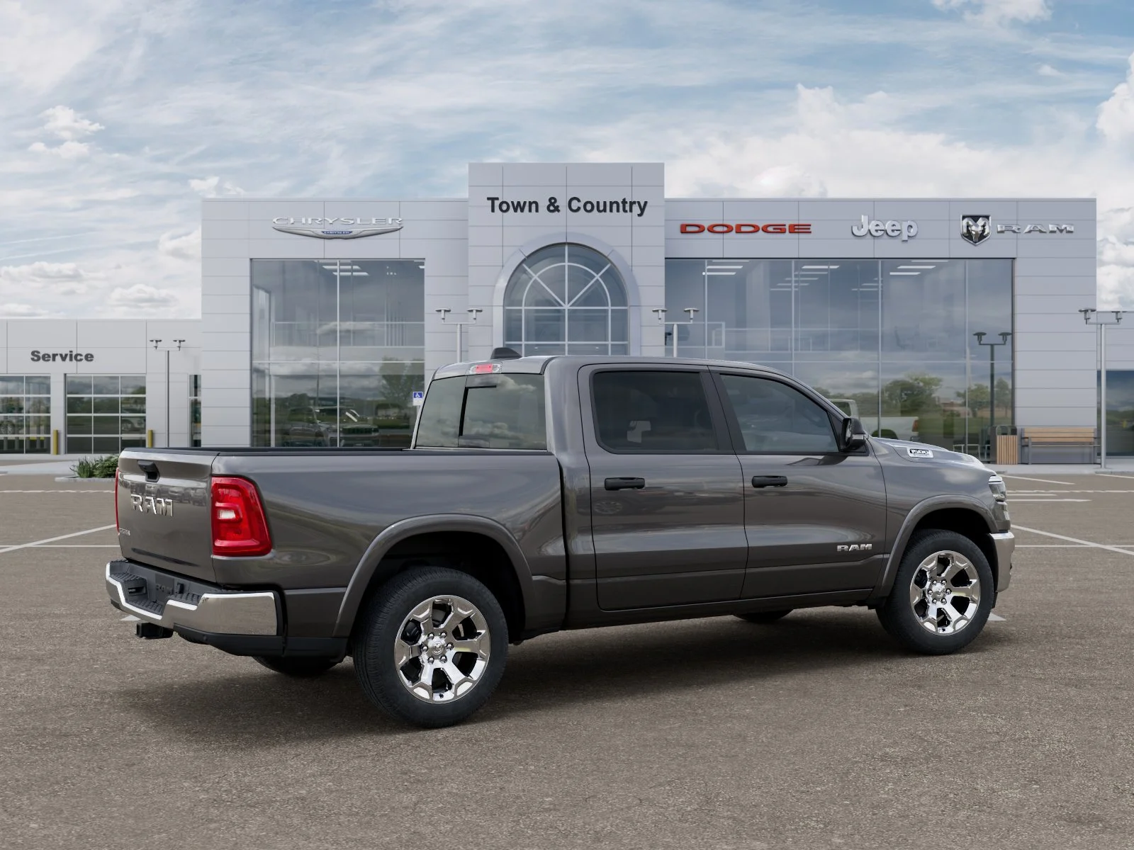 New 2026 Granite Crystal Metallic Clear-Coat Exterior Paint RAM Big Horn/Lone Star image 30