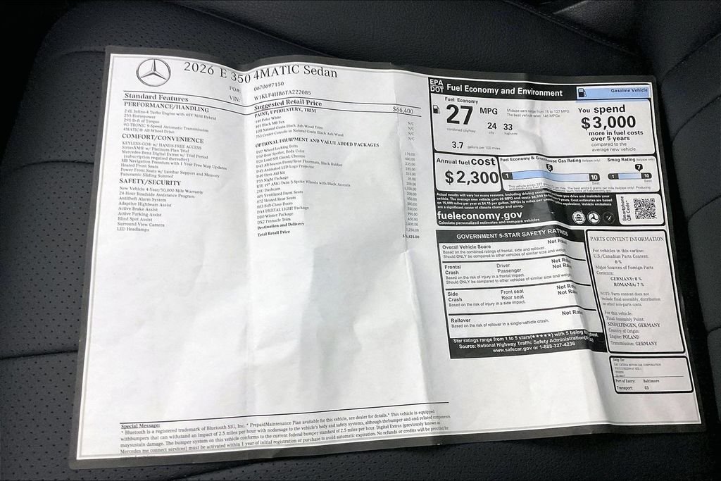2026 Mercedes-Benz E-Class E350 - Photo 22
