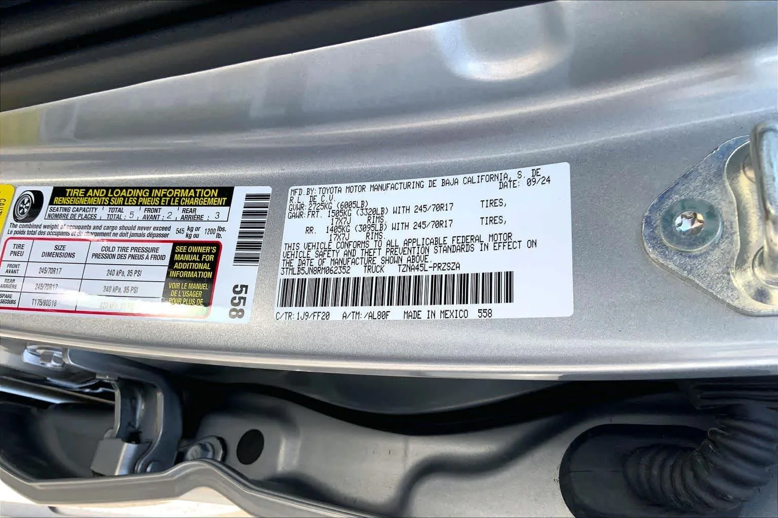 Certified Used 2024 Celestial Silver Metallic Toyota SR5 image 35
