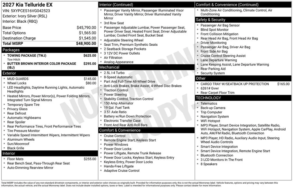 New 2027 Ivory Silver Kia EX image 29