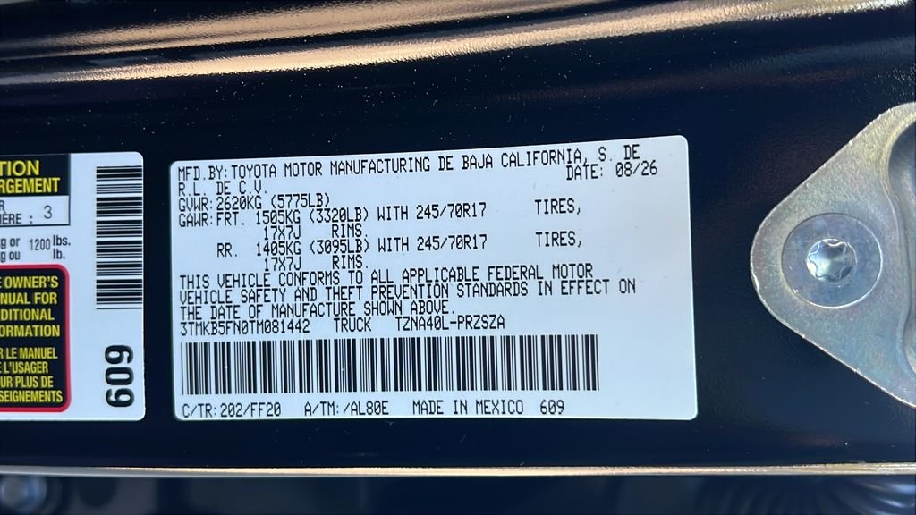 New 2026 Black Toyota  SR5 image 24