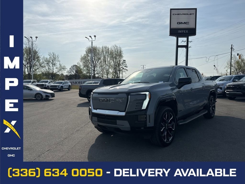Thunderstorm Gray 2024 GMC Sierra EV Denali Edition 1 Crew Cab e4WD Pickup Truck All-Wheel Drive