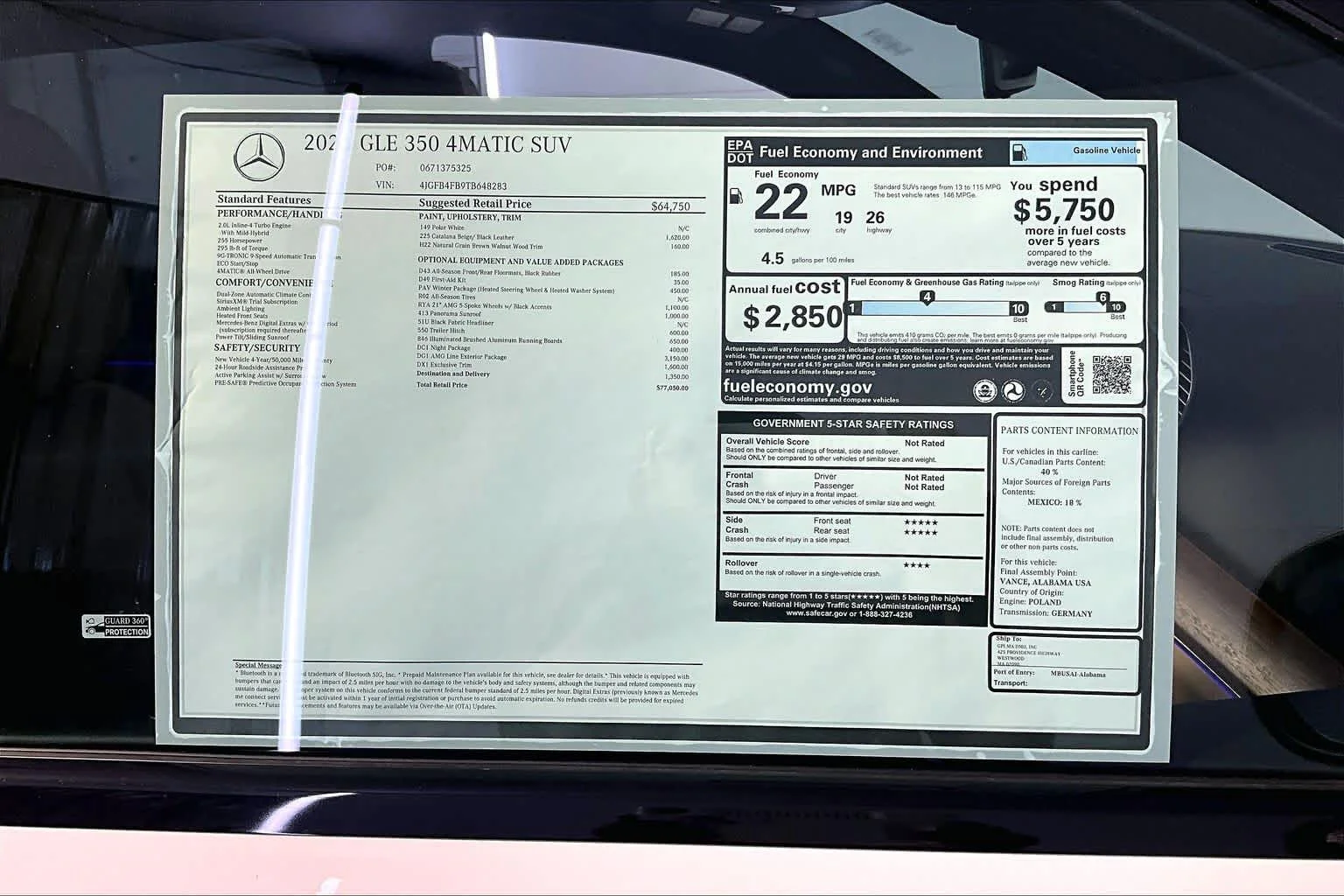 New 2026 Polar White Mercedes-Benz GLE 350 image 18