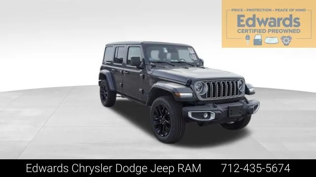 Certified Used 2025 Gray Jeep Sahara 4xe image 1