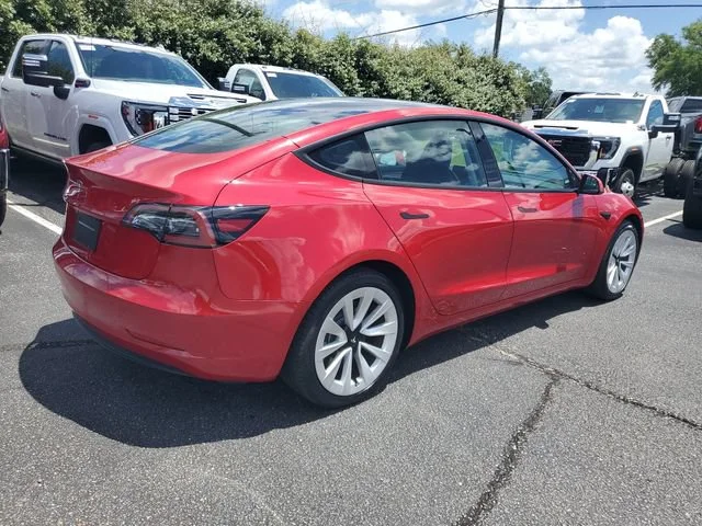 Used 2023 Red Tesla 4DR RWD image 4
