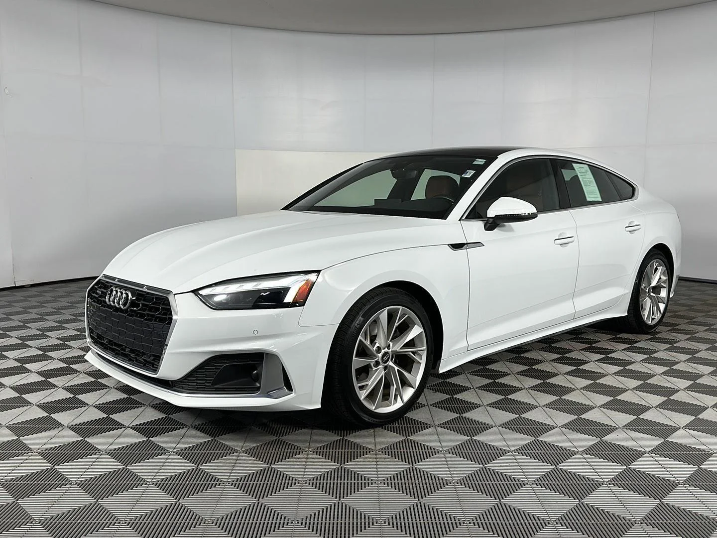 Used 2023 Glacier White Metallic Audi Premium image 3