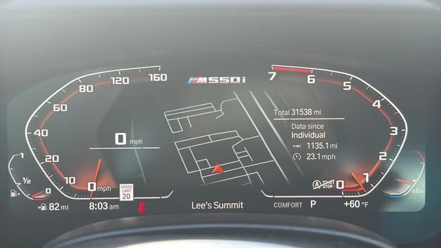 Used 2023 Black Sapphire Metallic BMW M550i xDrive image 10