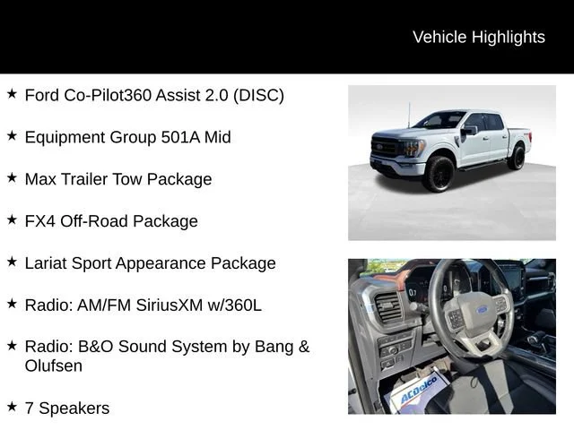 Used 2022 White Ford LARIAT image 8