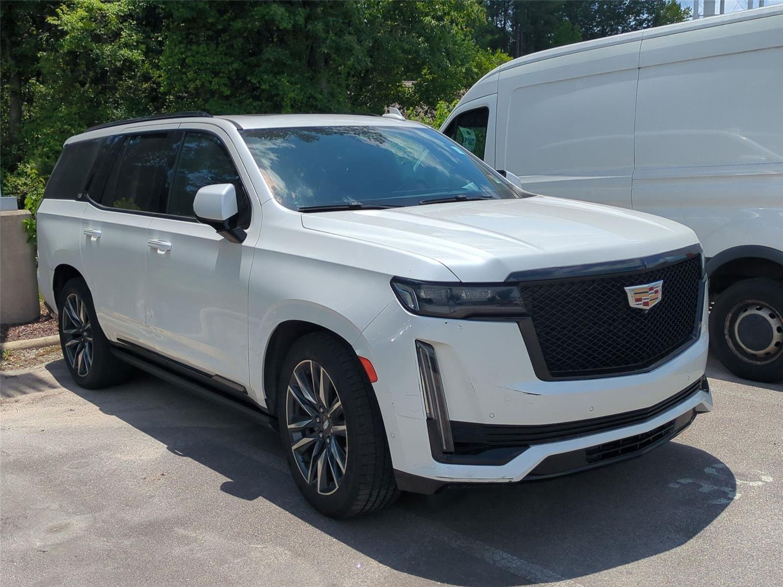 Used 2021 Crystal White Tricoat Cadillac Sport image 3