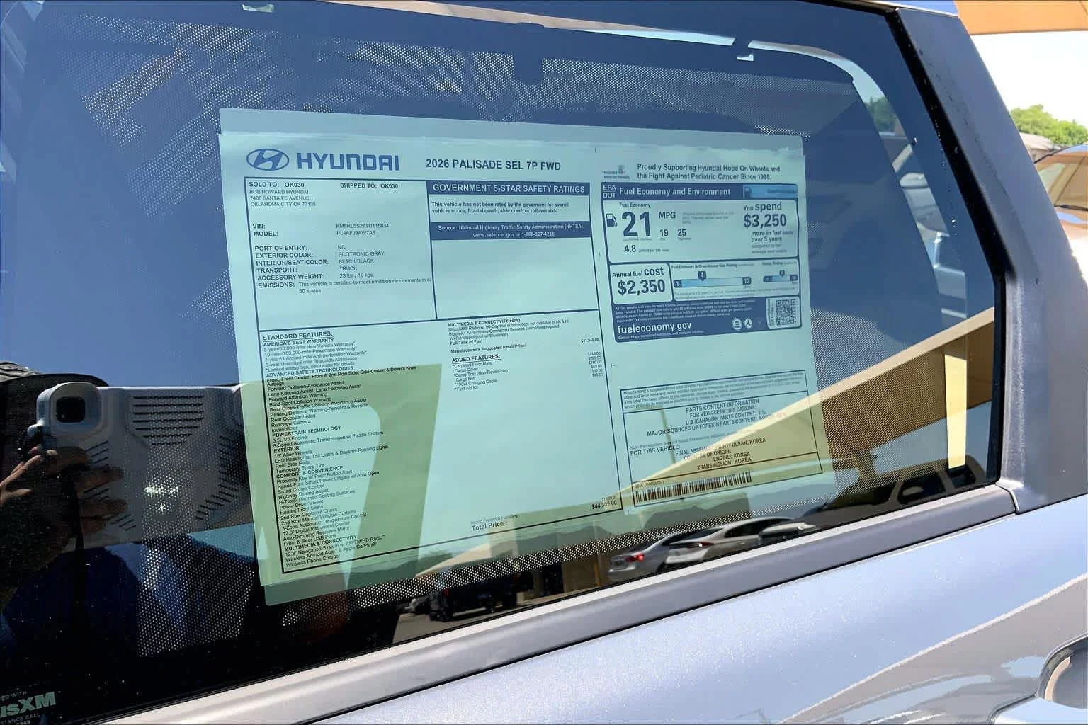 New 2026 Ecotronic Gray Pearl Hyundai SEL 7P image 18