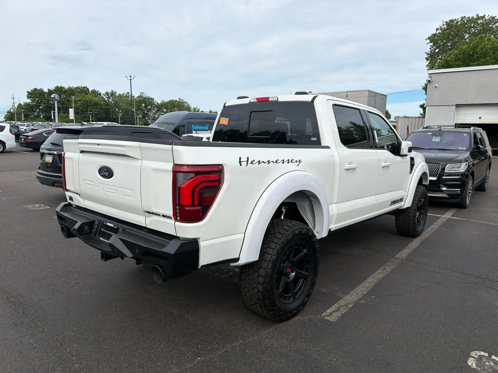 New 2026 Star White Metallic Tri-Coat Ford Lariat HENNESSEY VENOM 800 image 7
