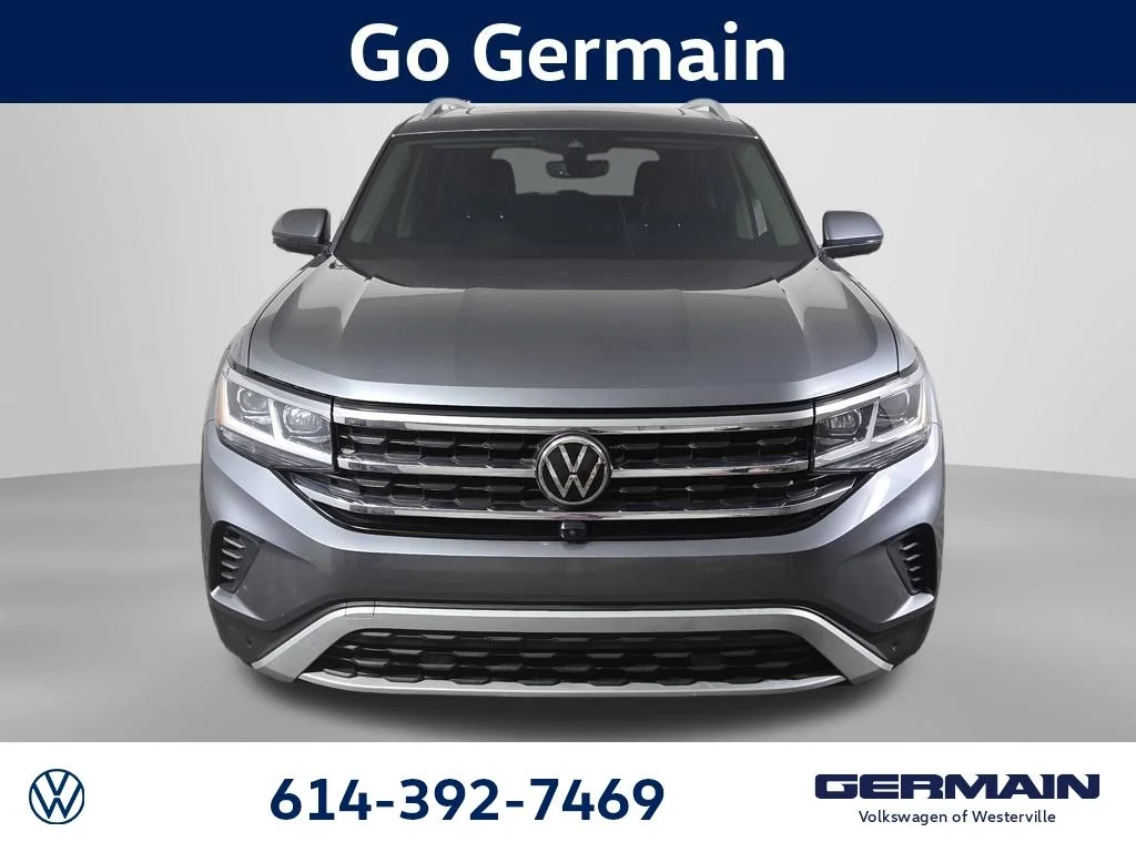 Used 2021 Volkswagen Atlas SEL Premium with VIN 1V2TR2CAXMC591279 for sale in Westerville, OH
