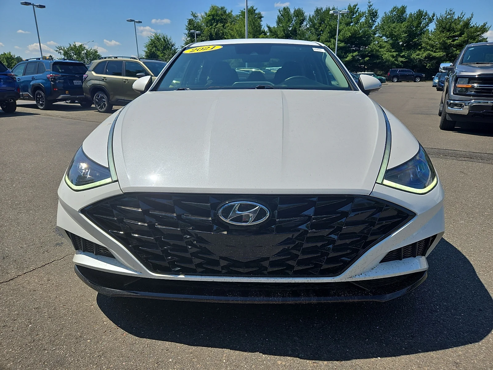 Used 2021 Quartz White - WW8 Hyundai SEL image 2