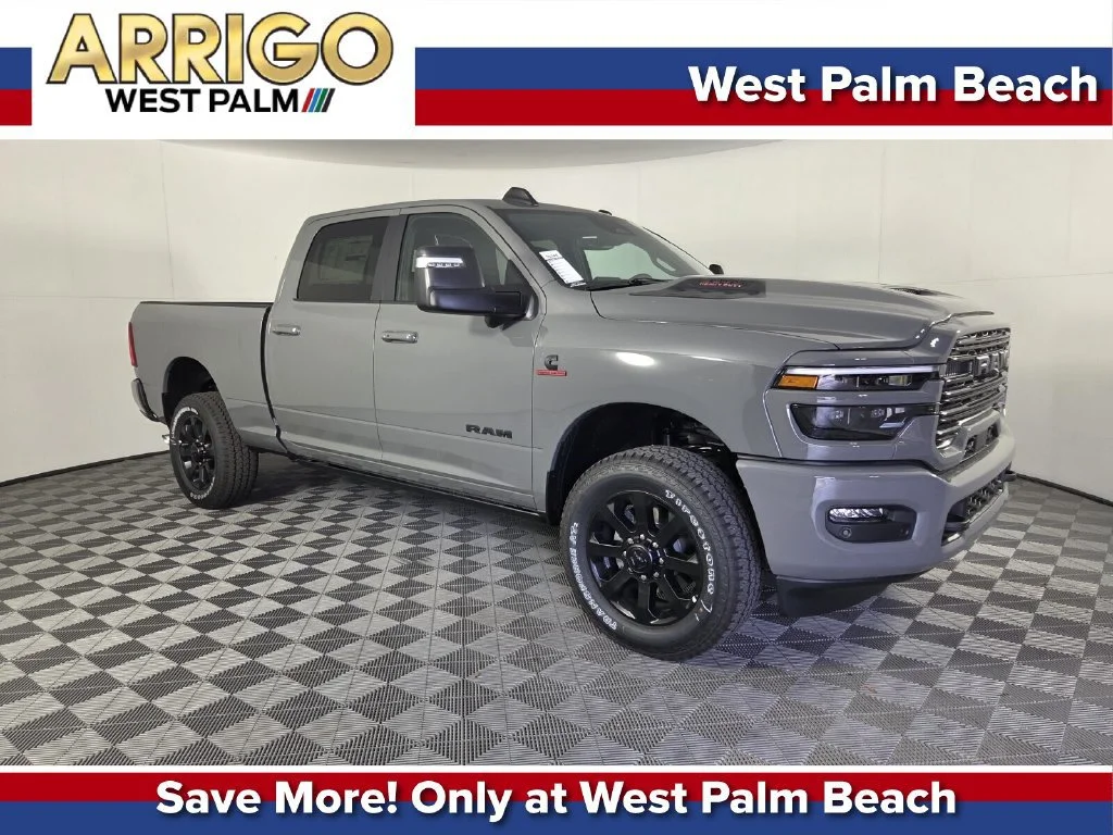 New 2026 Ceramic Gray Clear-Coat Exterior Paint RAM Laramie image 1