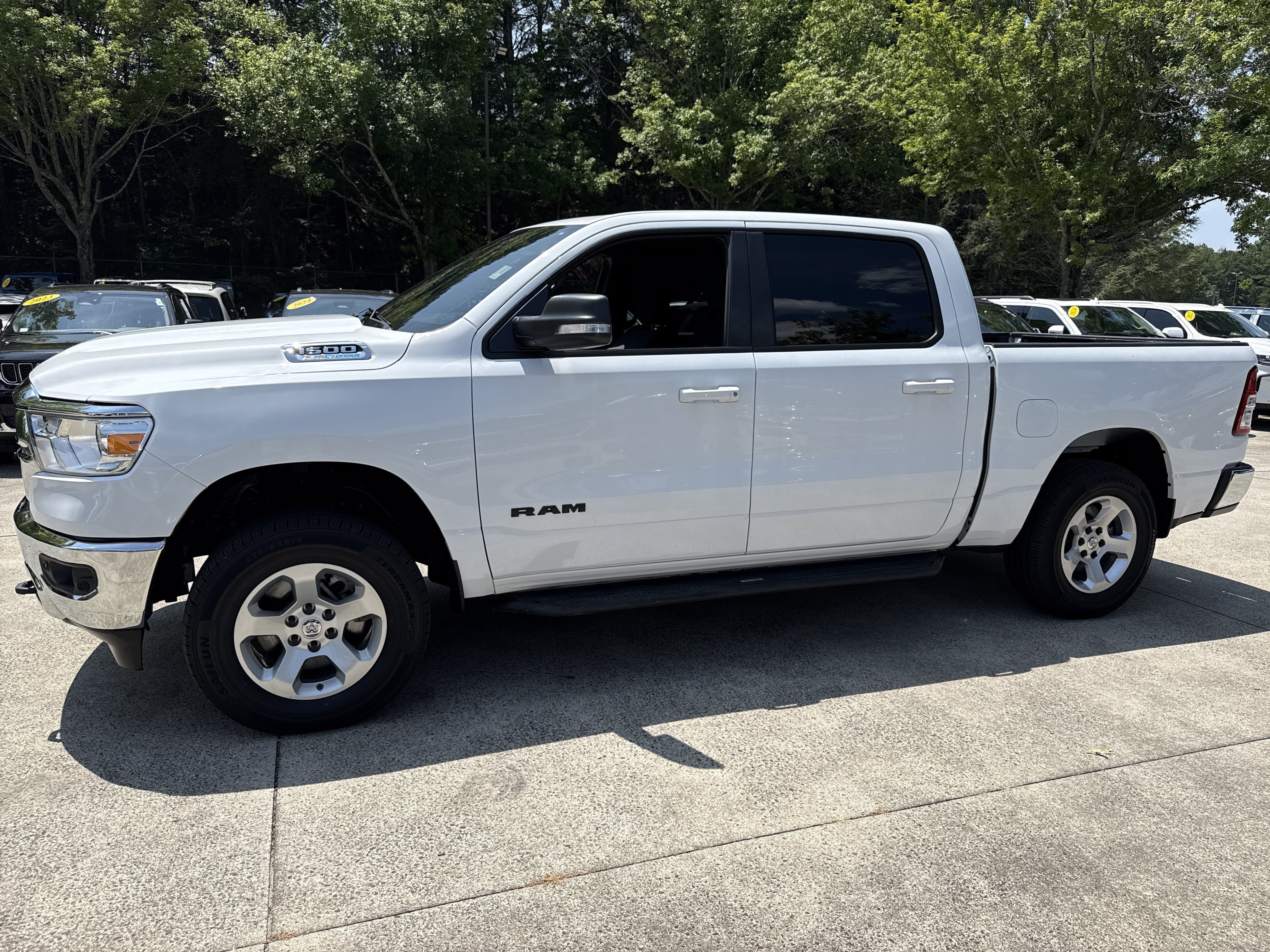 Used 2022 Bright White Clearcoat Ram Big Horn image 4