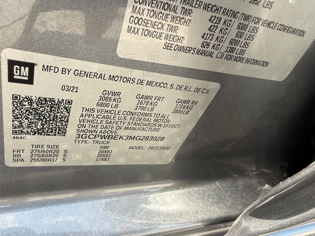 Used 2021 Gray Chevrolet Custom image 51
