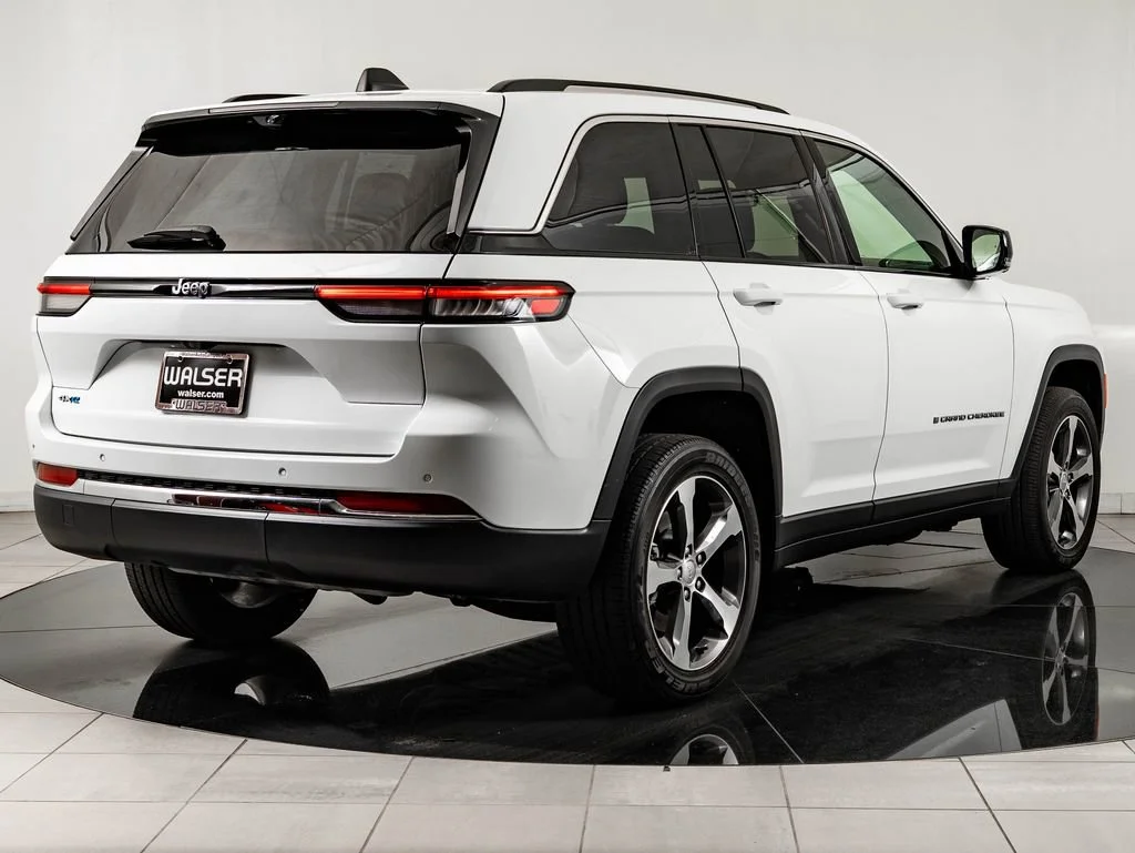 Used 2022 Bright White Clearcoat Jeep 4xe image 10