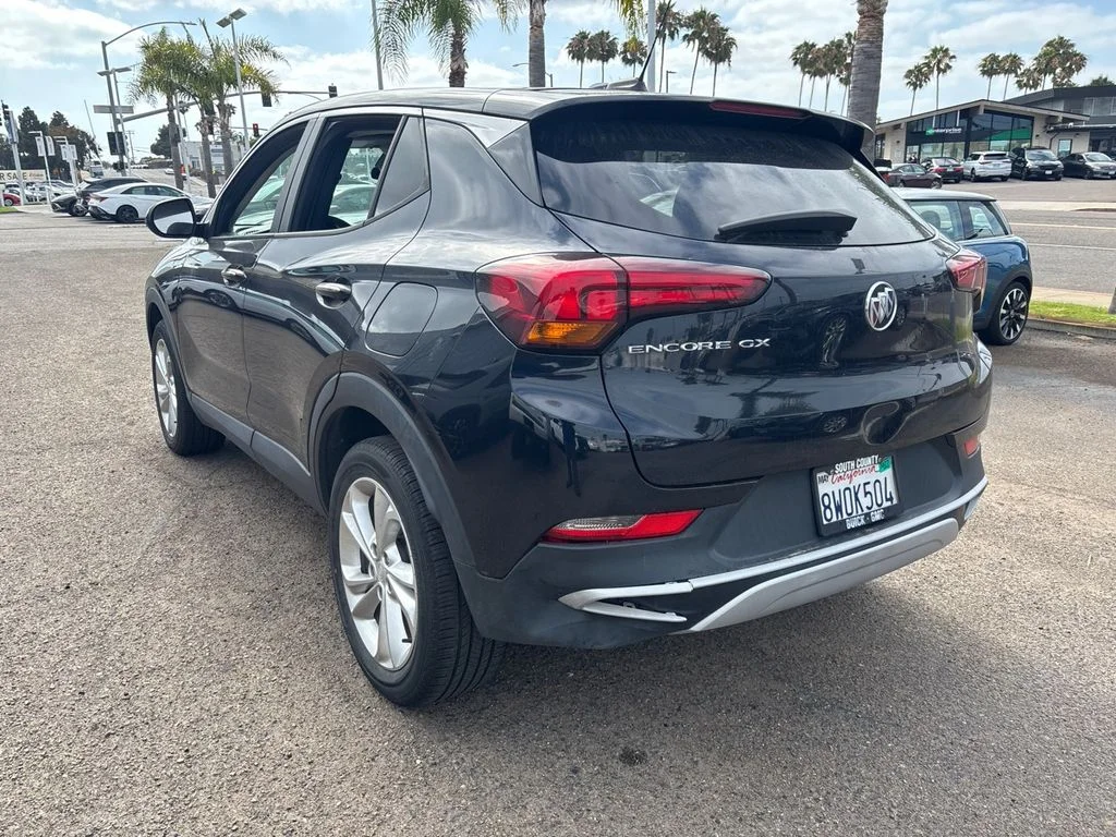 Used 2021 Blue Metallic Buick Preferred image 4
