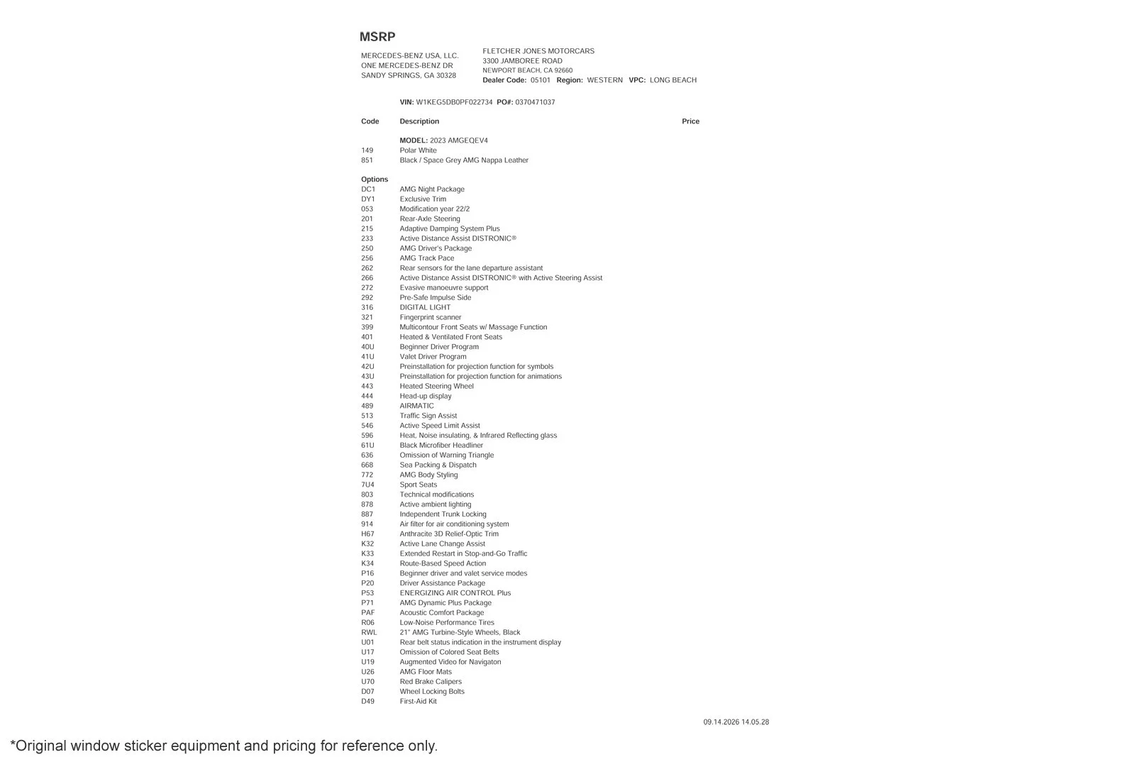 Certified Used 2023 Polar White Mercedes-Benz AMG® EQE 4MATIC+ Sedan image 2