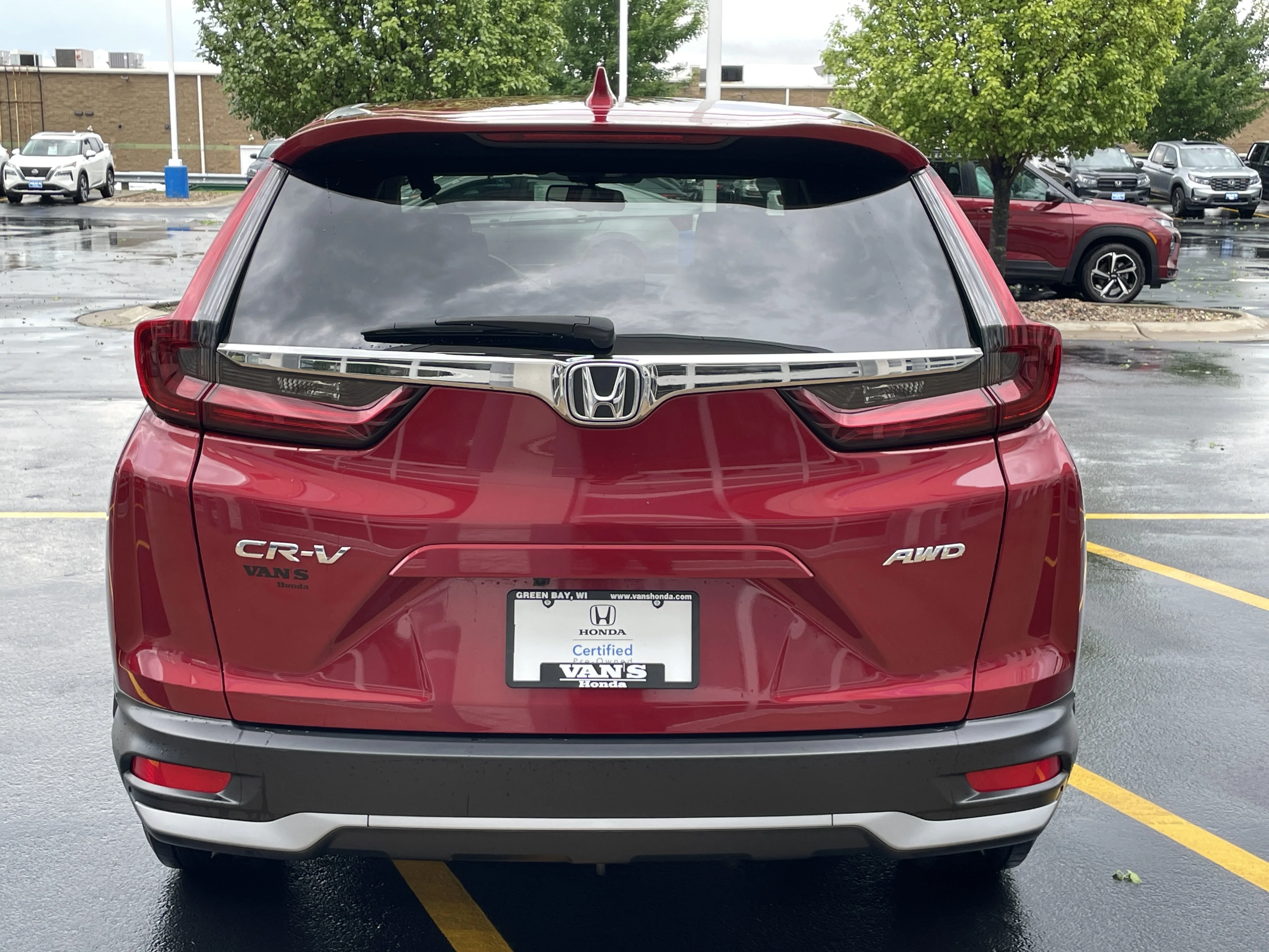 Certified Used 2021 Radiant Red Metallic Honda AWD EX-L image 38