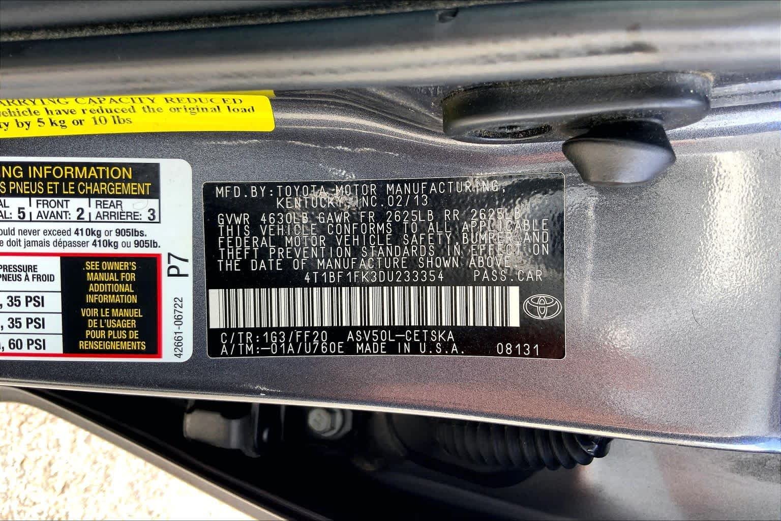Used 2013 Magnetic Gray Metallic Toyota SE image 34