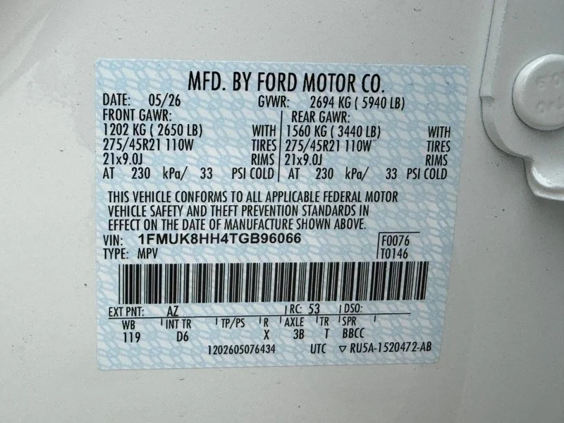 New 2026 Star White Metallic Tri-Coat Ford Platinum 4WD image 22