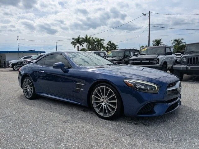 Used 2017 Blue Mercedes-Benz SL 450 image 10