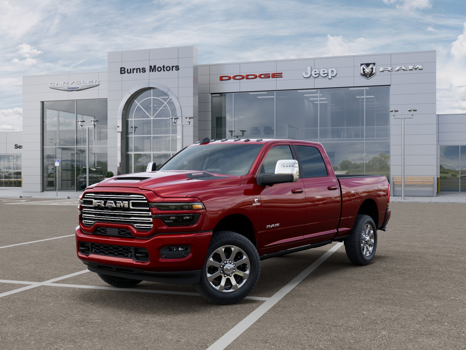 New 2027 Molten Red Pearl-Coat Exterior Paint RAM Laramie image 27