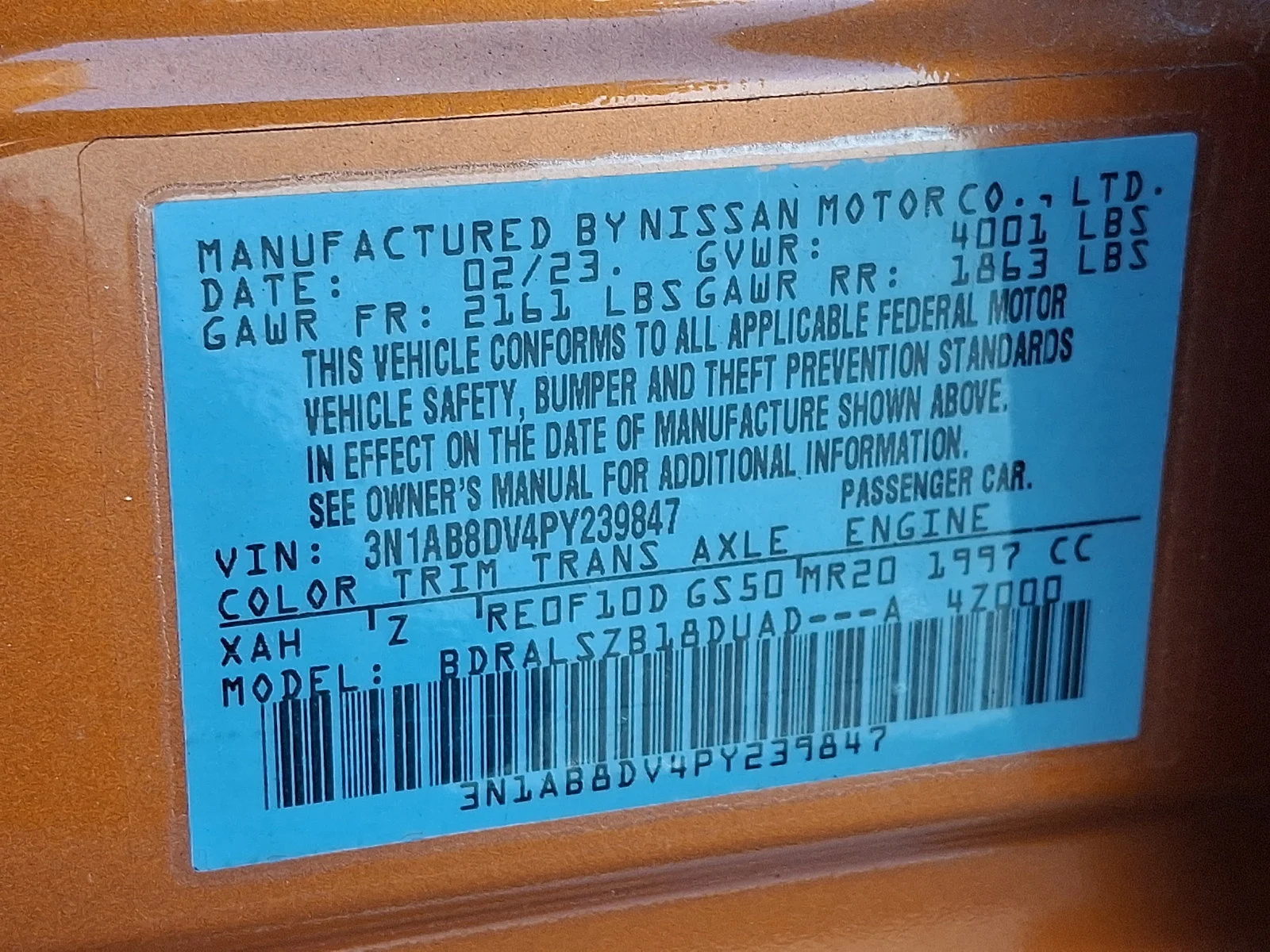 Used 2023 Orange Nissan SR image 26