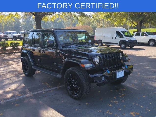 Used 2021 Black Jeep Unlimited Sahara 4xe image 7