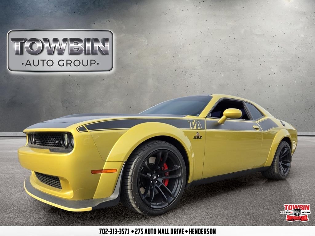 Used 2021 Gold Dodge R/T Scat Pack Widebody image 1