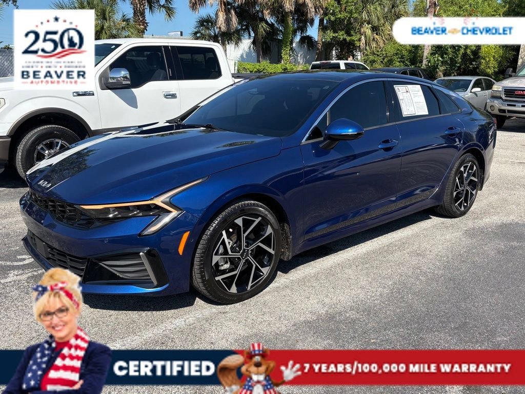 Used 2025 Blue Kia EX image 1
