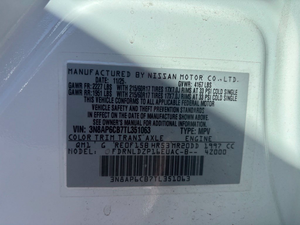 Certified Used 2026 White Nissan SV image 10