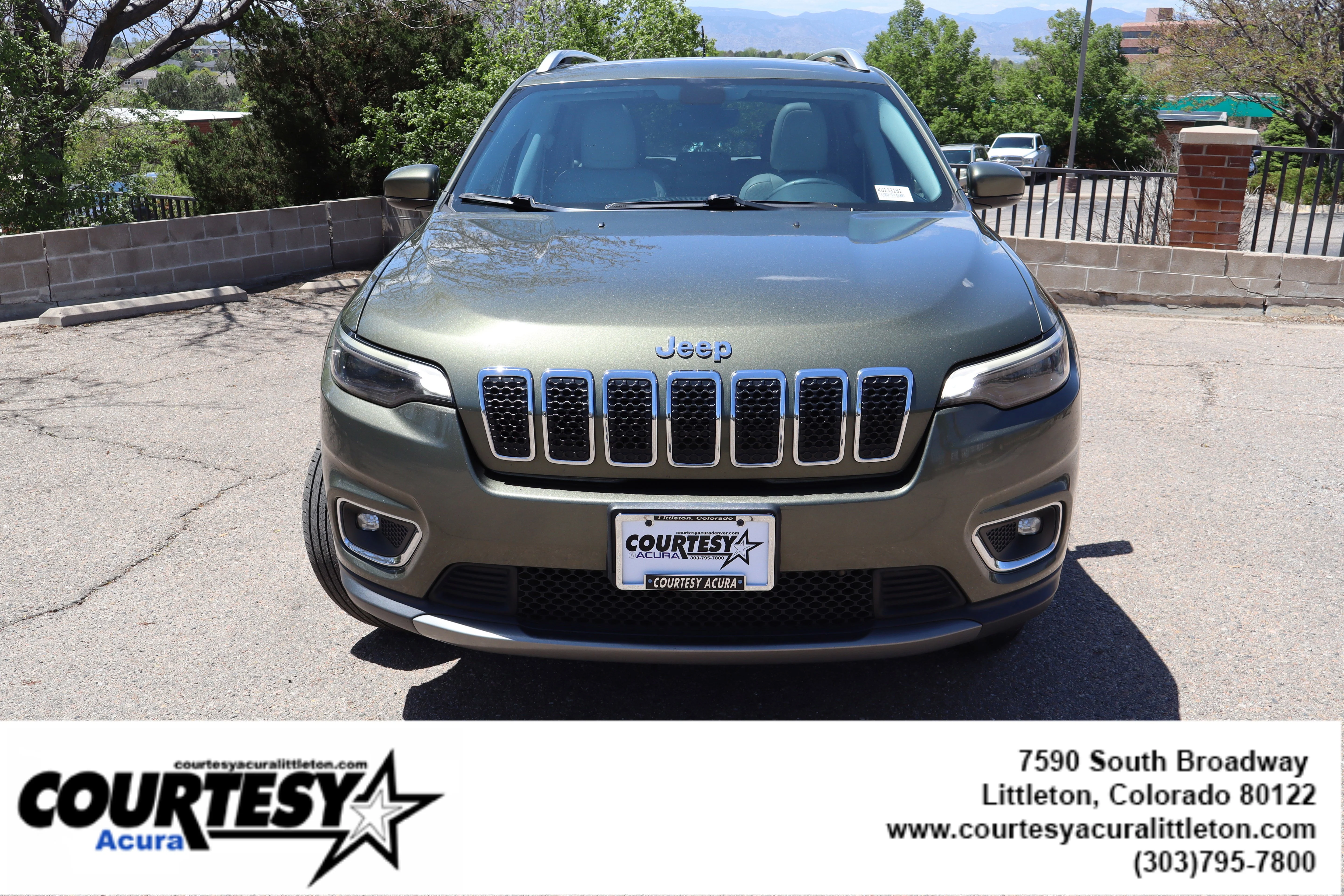 Used 2019 Olive Green Pearlcoat Jeep Limited image 2