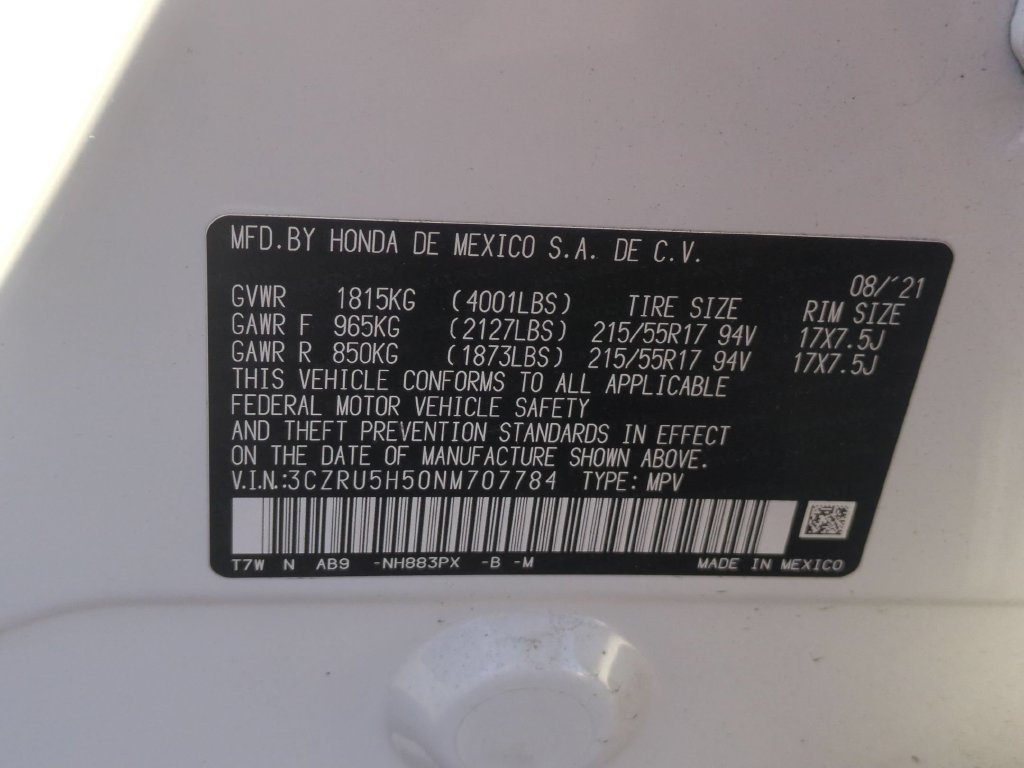 Used 2022 White Honda EX image 12