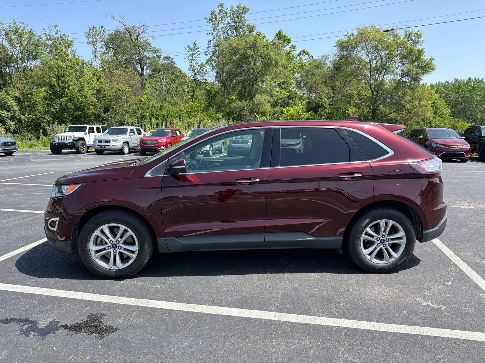 Used 2017 Ford Edge Titanium with VIN 2FMPK4K99HBC08766 for sale in Lima, OH