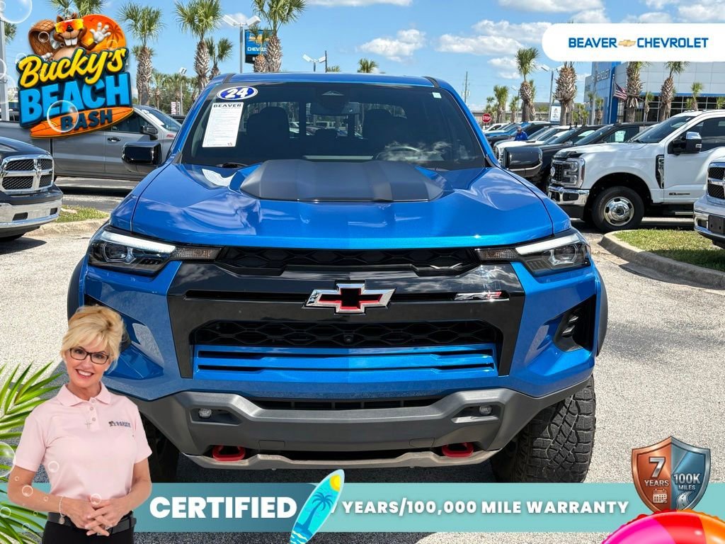 Used 2024 Glacier Blue Metallic Chevrolet ZR2 image 3