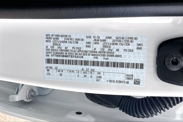 New 2026 Star White Metallic Tri-Coat Ford Lariat image 12