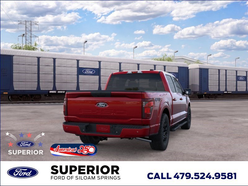New 2026 Ruby Red Metallic Tinted Clearcoat Ford XLT 4WD image 8