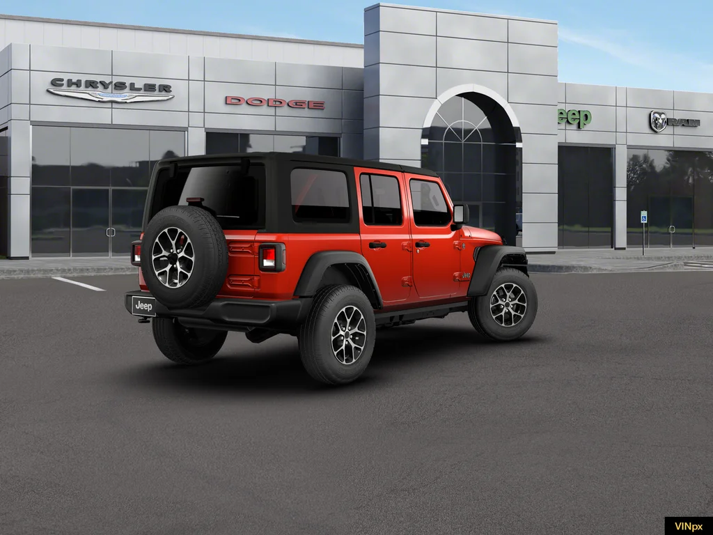 New 2026 Firecracker Red Clear-Coat Exterior Paint Jeep Sport S image 6