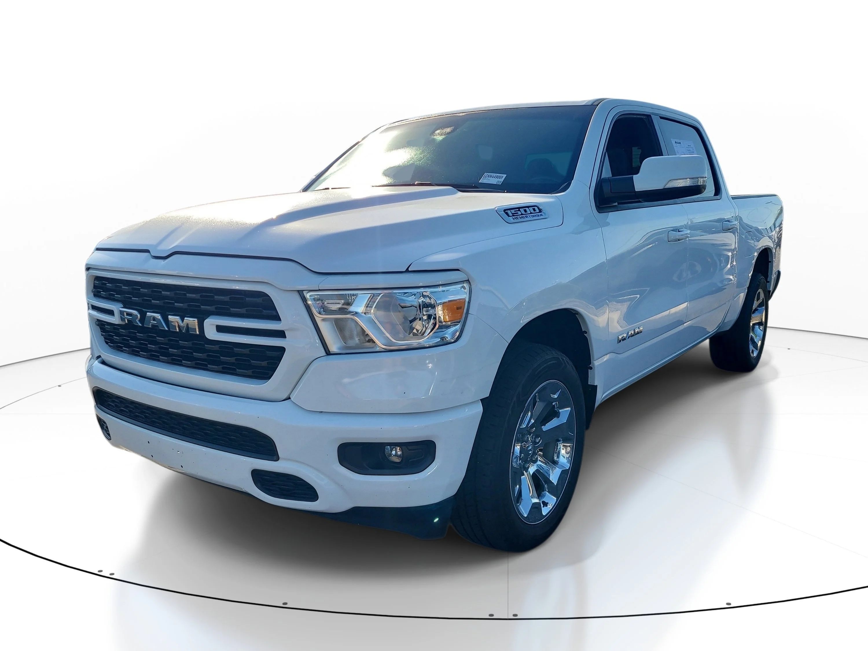 Used 2022 Bright White Clearcoat Ram Big Horn image 3