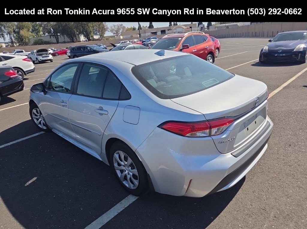 Used 2021 Classic Silver Metallic Toyota LE image 3