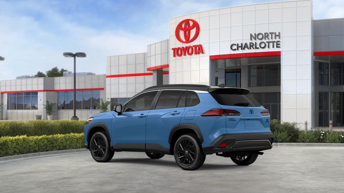 New 2026 Cavalry Blue with Jet Black roof Toyota Hybrid XSE image 67