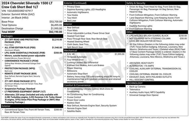 Certified Used 2024 Summit White Chevrolet LT image 34