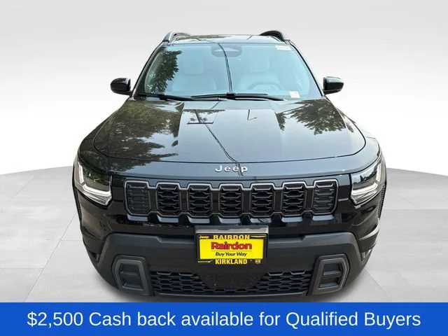 New 2026 Diamond Black Crystal Pearlcoat Jeep Limited image 2