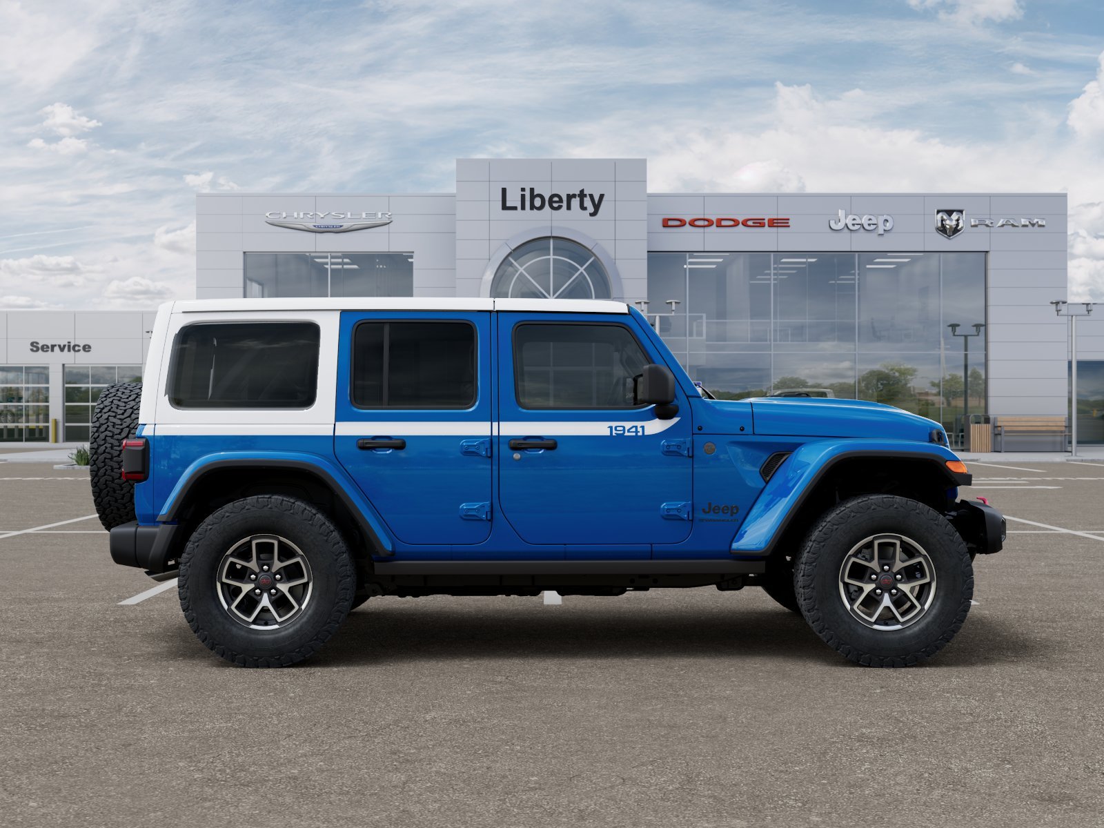 New 2026 Hydro Blue Pearl-Coat Exterior Paint Jeep Rubicon image 50