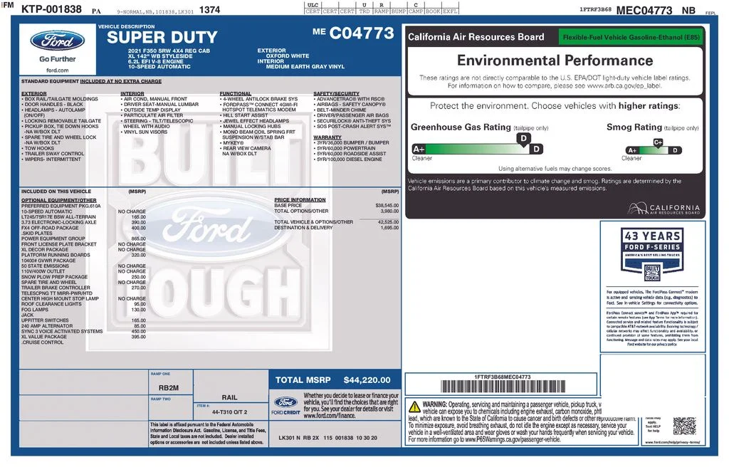 Used 2021 Oxford White Ford XL image 6