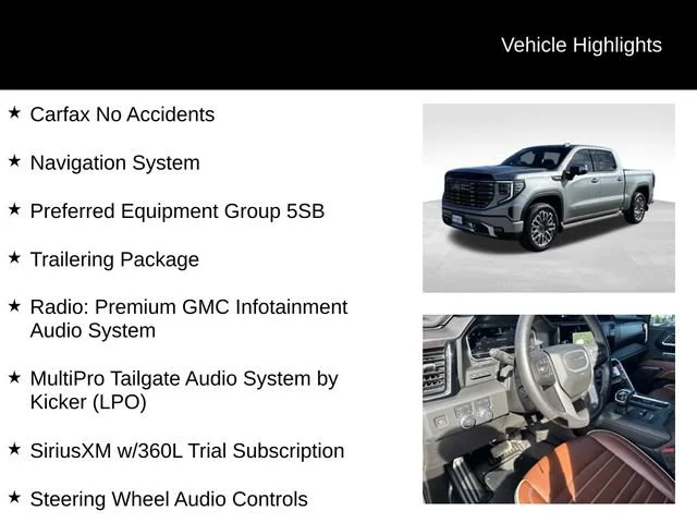 Certified Used 2025 Sterling Metallic GMC Denali Ultimate image 7