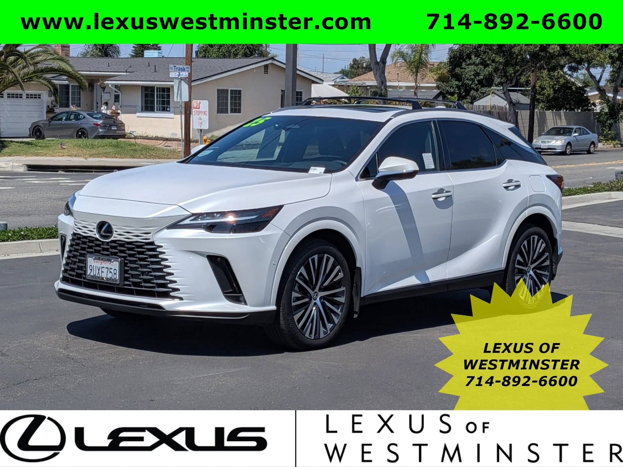 Certified Used 2025 White Lexus RX 350h Premium Plus image 1