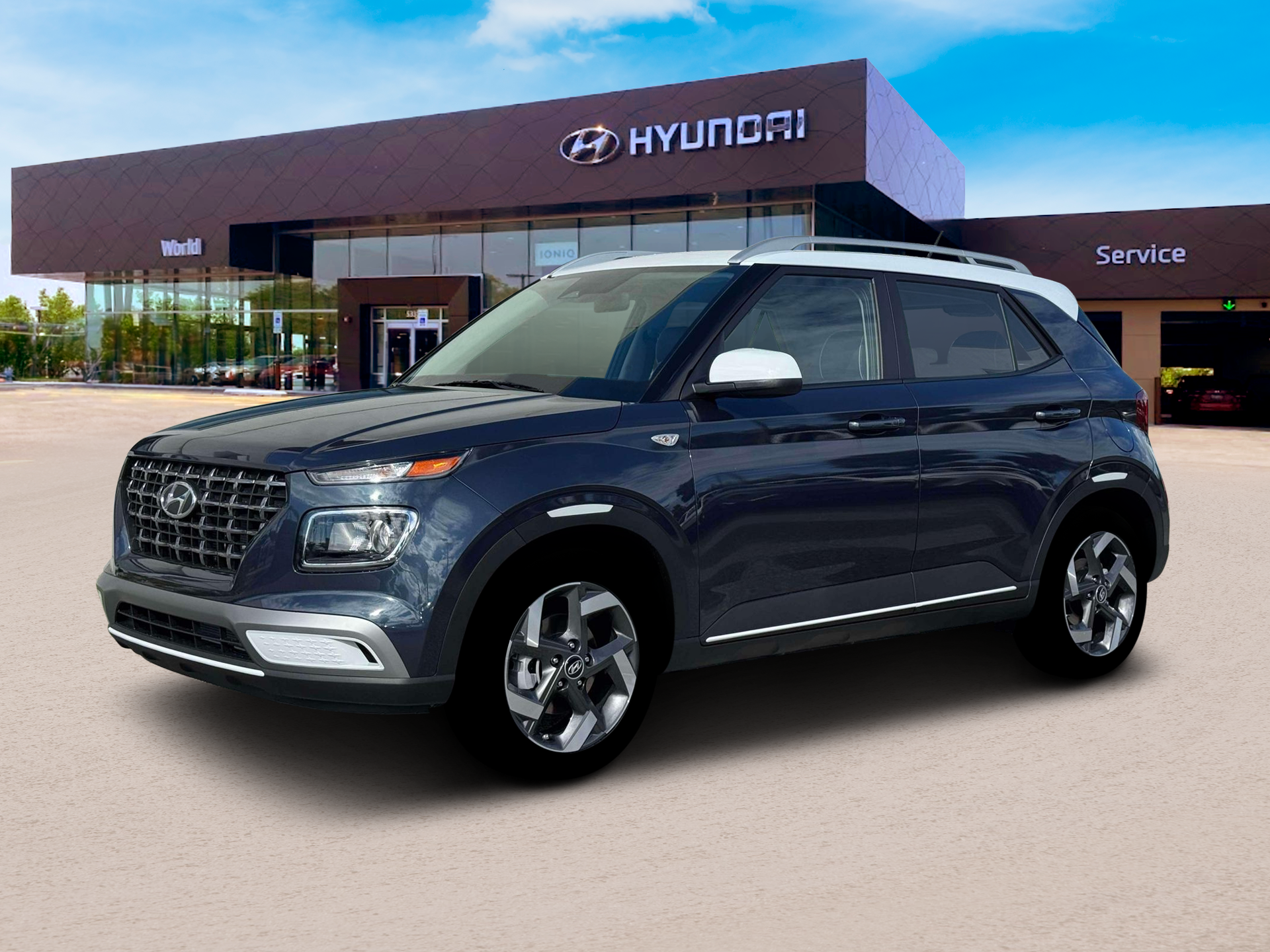 New 2026 Denim w/White Roof Hyundai SEL w/Two-Tone Roof image 2